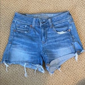 American Eagle Midi Jean Shorts